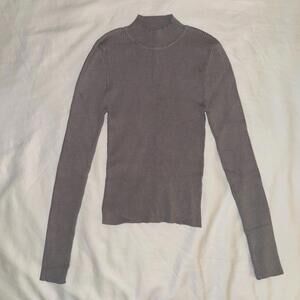 Forever 21 Gray Mockneck Long Sleeve Sweater Small